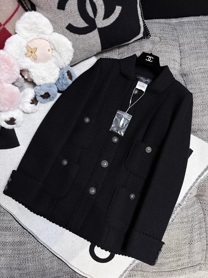Chanel 13A Black Wool Jacket