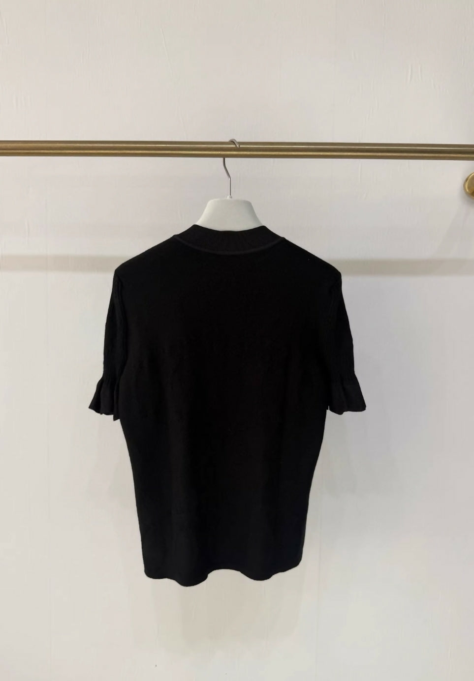Hermes 25 autumn and winter black knitted top