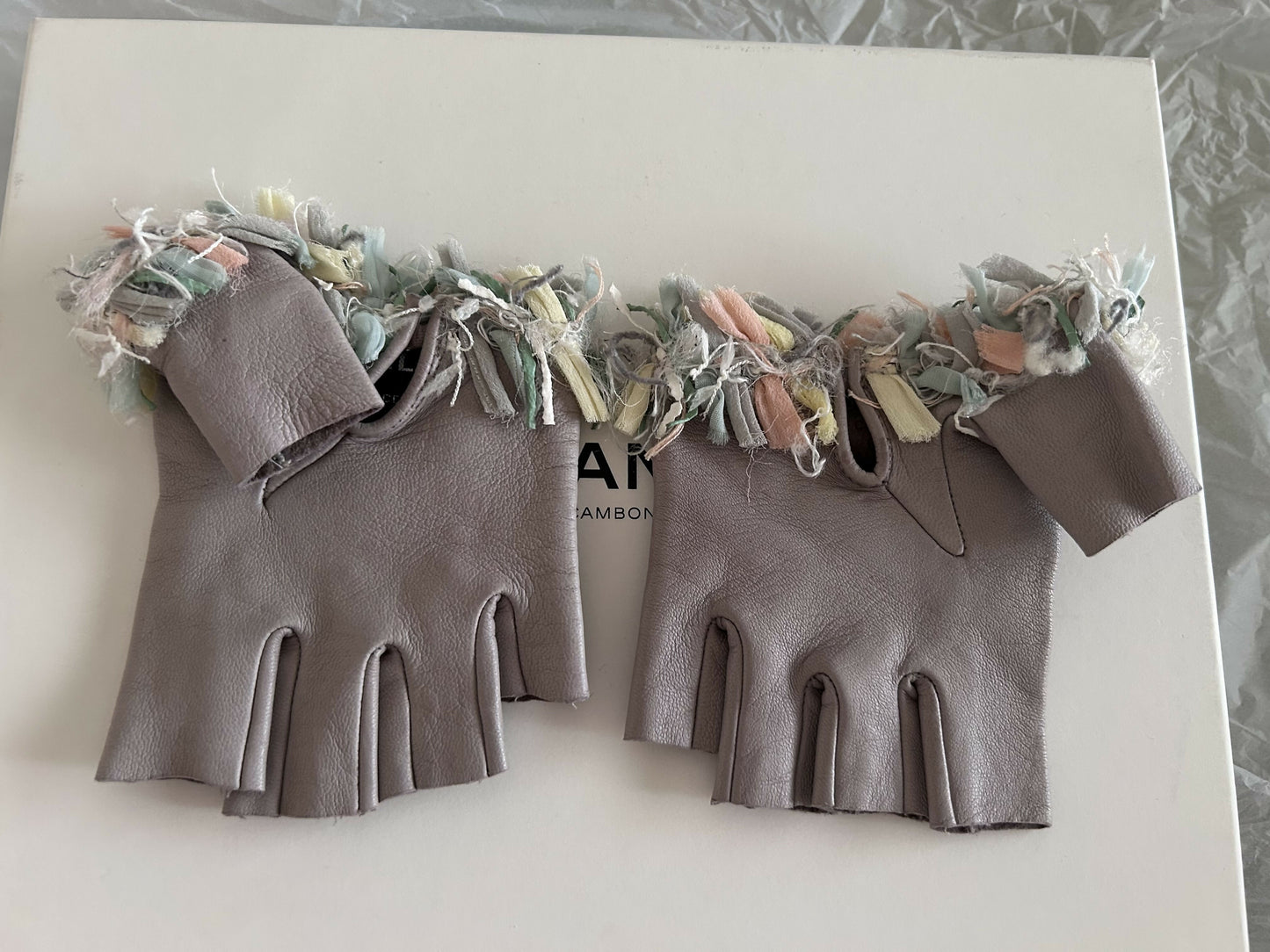 Chanel fingerless gloves