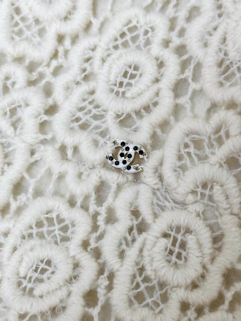 Chanel 15A off-white camellia dress