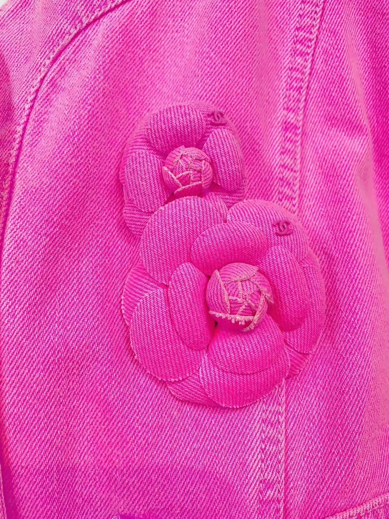 Chanel 21 rose denim jacket