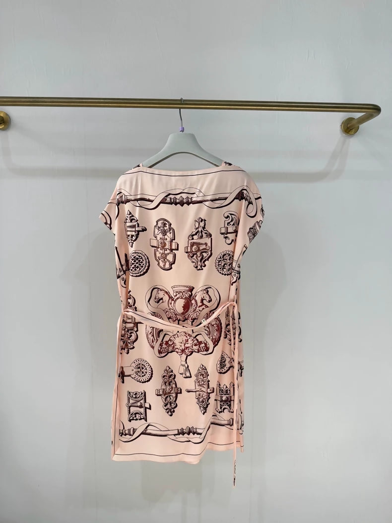 Hermes Spring/Summer 2026 pink Silk Dress
