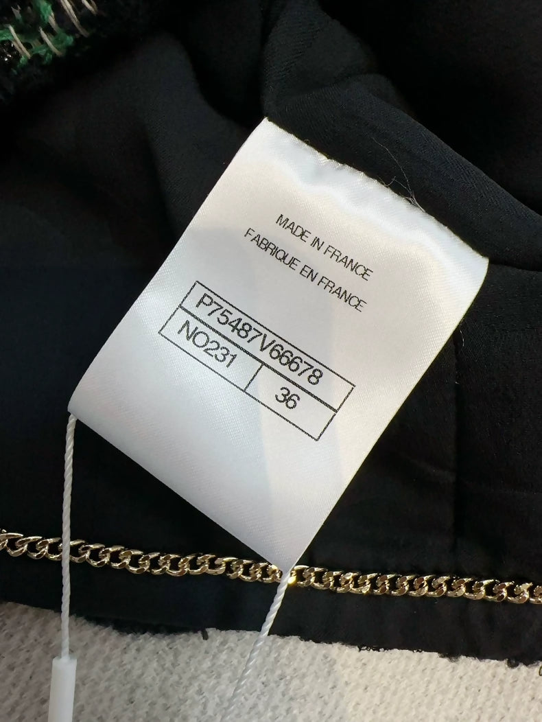 Chanel 23b black tweed jacket