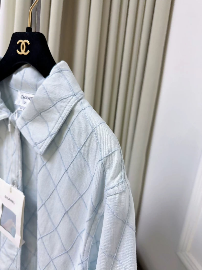 Chanel 26M Ice Blue Embroidered jacket