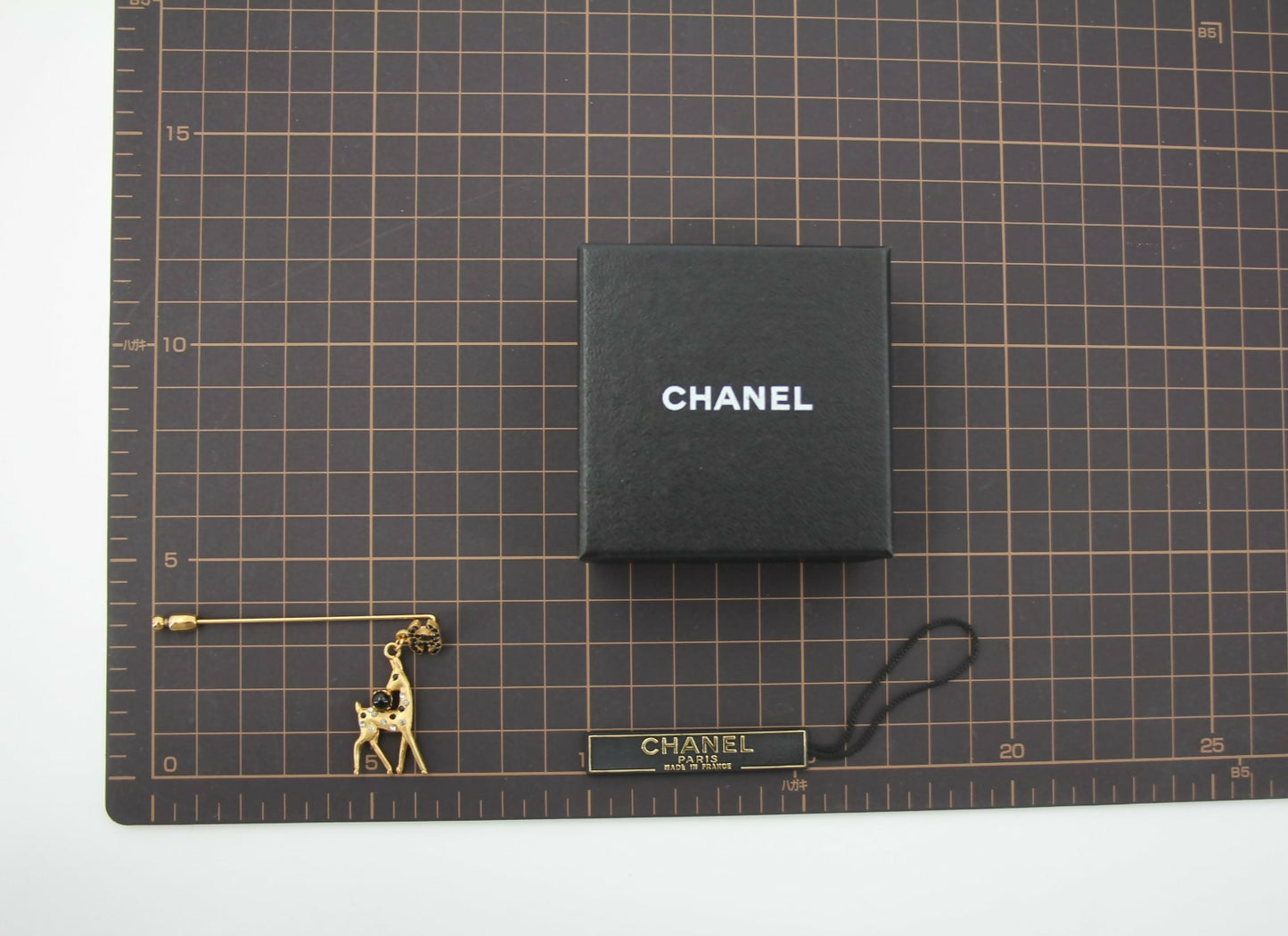 Chanel Vintage 01A Rhinestone Gold Plated Deer Brooch
