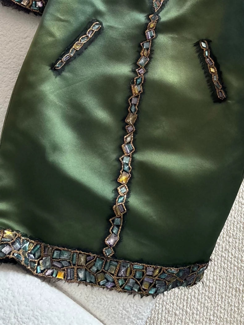 Chanel 2011 Byzantine Pre-Fall Métiers d'Art Dark Green