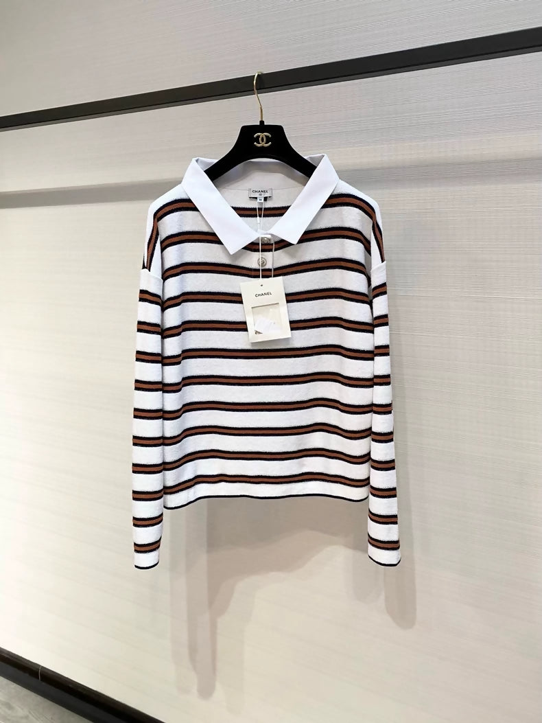 Chanel 26C striped polo shirt – Wararni.com