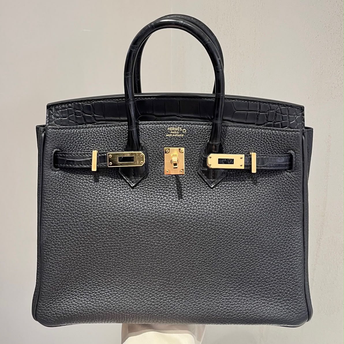 Hermès Birkin 25 Touch Matte Alligator & Togo - Wararni – Wararni.com