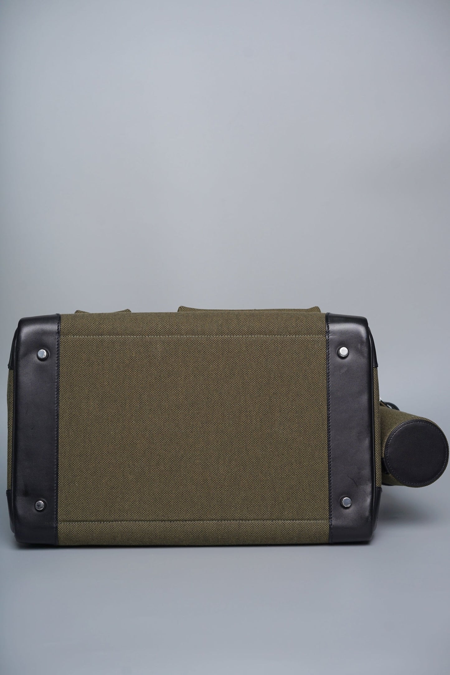 Hermes Birkin 40 HAC Cargo Vert Militaire Toile black Evercalf leather Palladium Hardware