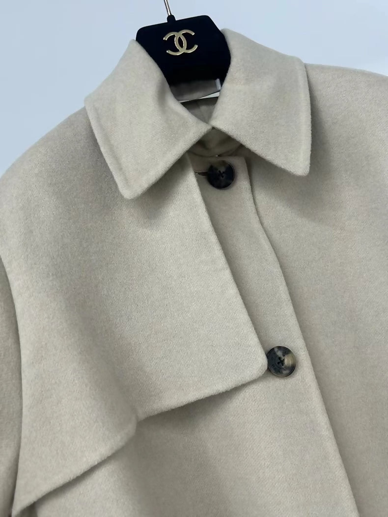 Hermes apricot cashmere coat