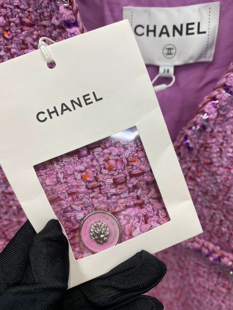 Chanel 22 pink vest jacket