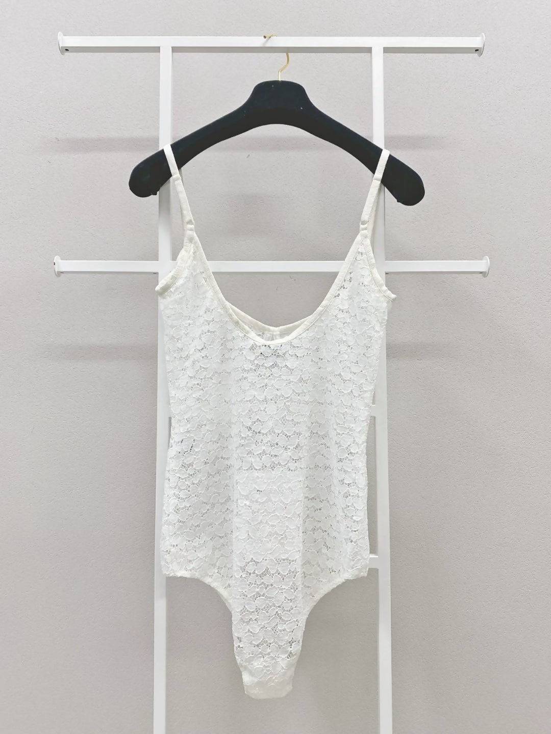Chanel 21K white one-piece camisole