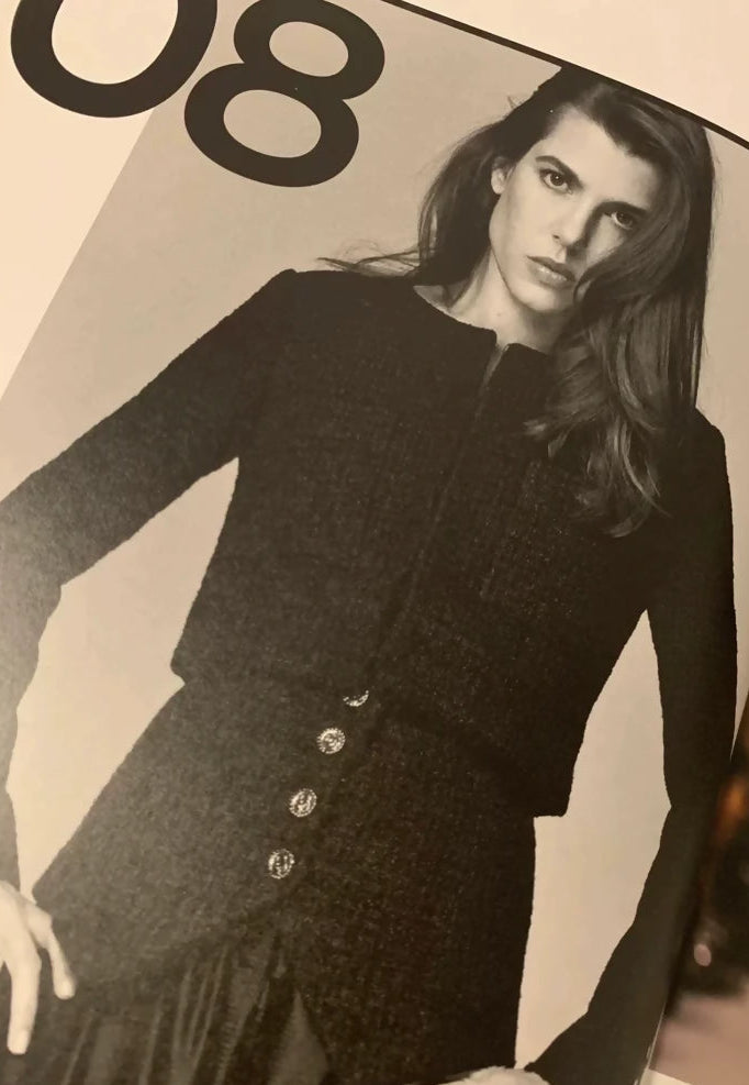 Chanel 22c black tweed jacket,