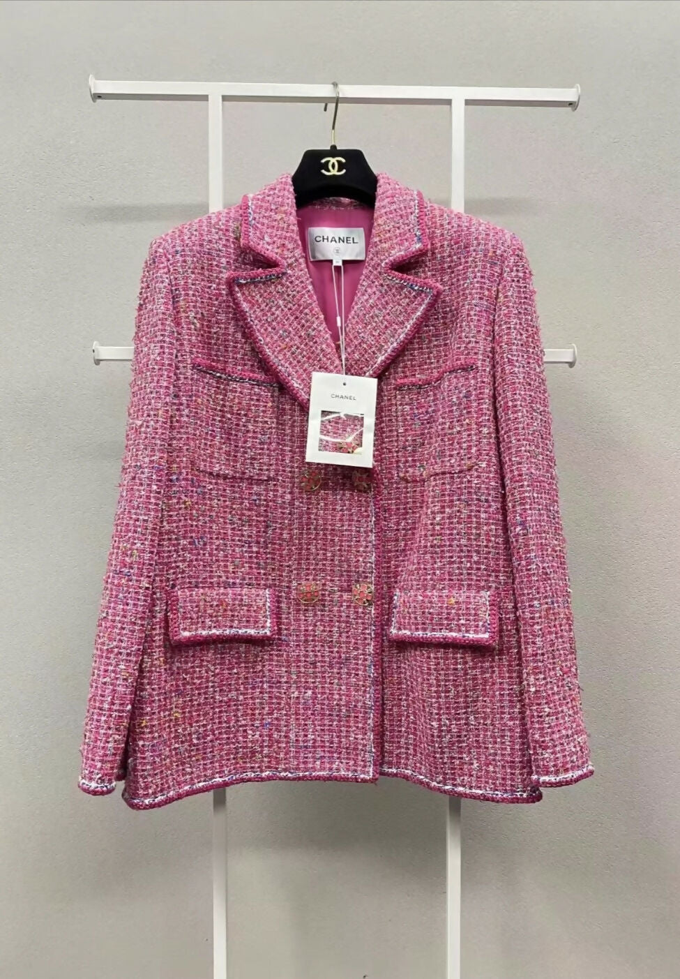 Chanel 19S Pink Tweed Jacket – Wararni.com