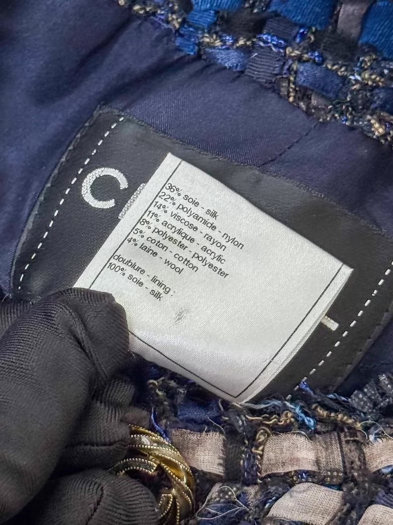 Chanel 11P Blue tweed Jacket