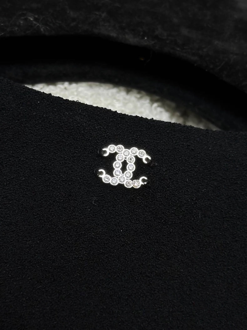 Chanel 23S black bow top