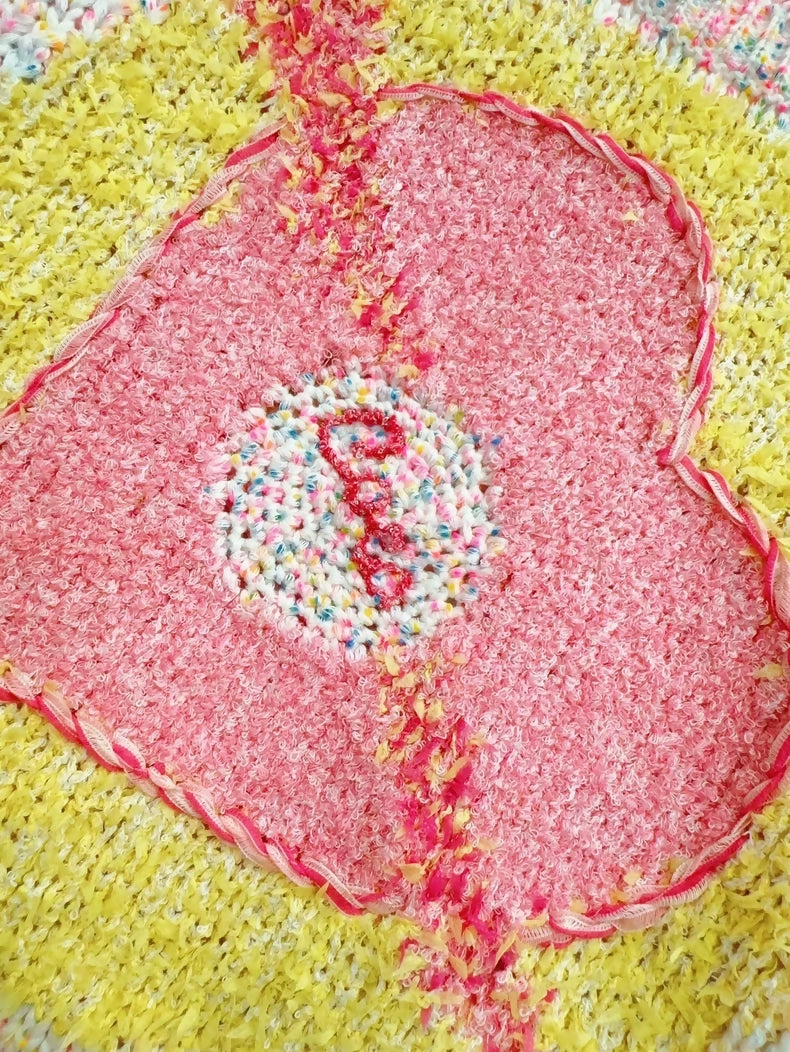 Chanel 24c pink yellow heart top