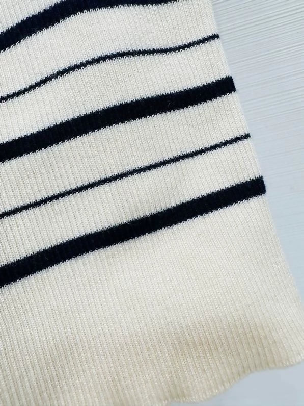 Chanel 26B striped knit vest