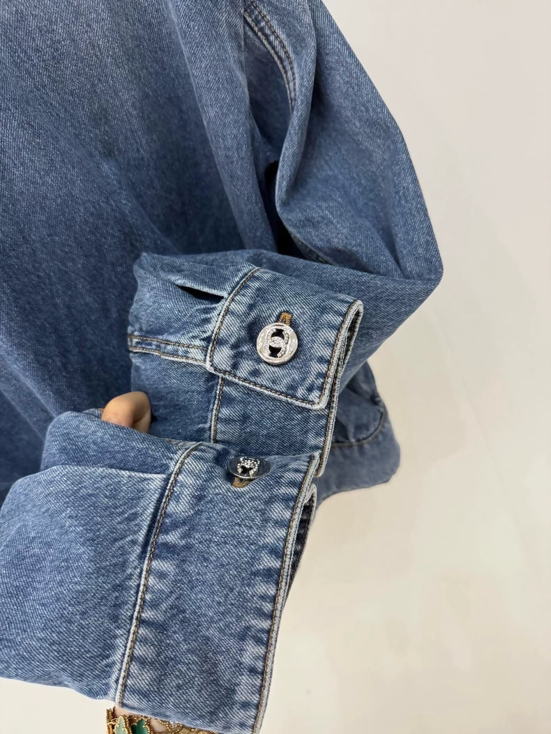 Chanel 24P double C two-pocket denim jacket