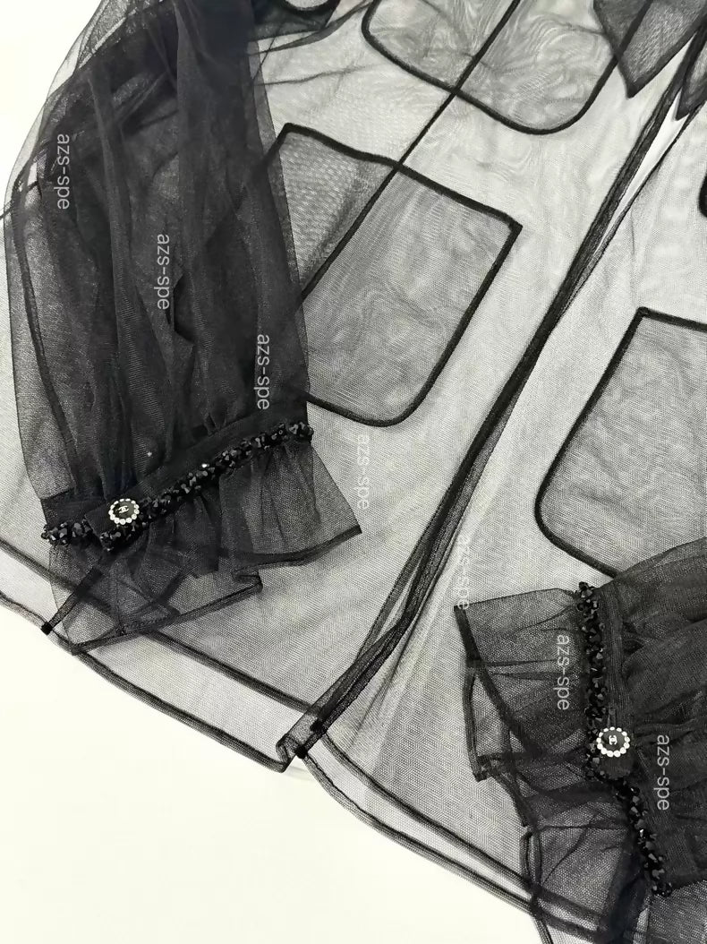 Chanel 25k Black Blouse