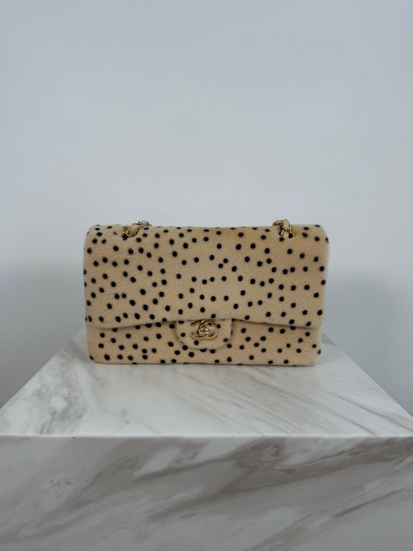 Chanel Métiers d’Art 2026 Flap Bag Lambskin & Gold-Tone Metal Light Beige & Black