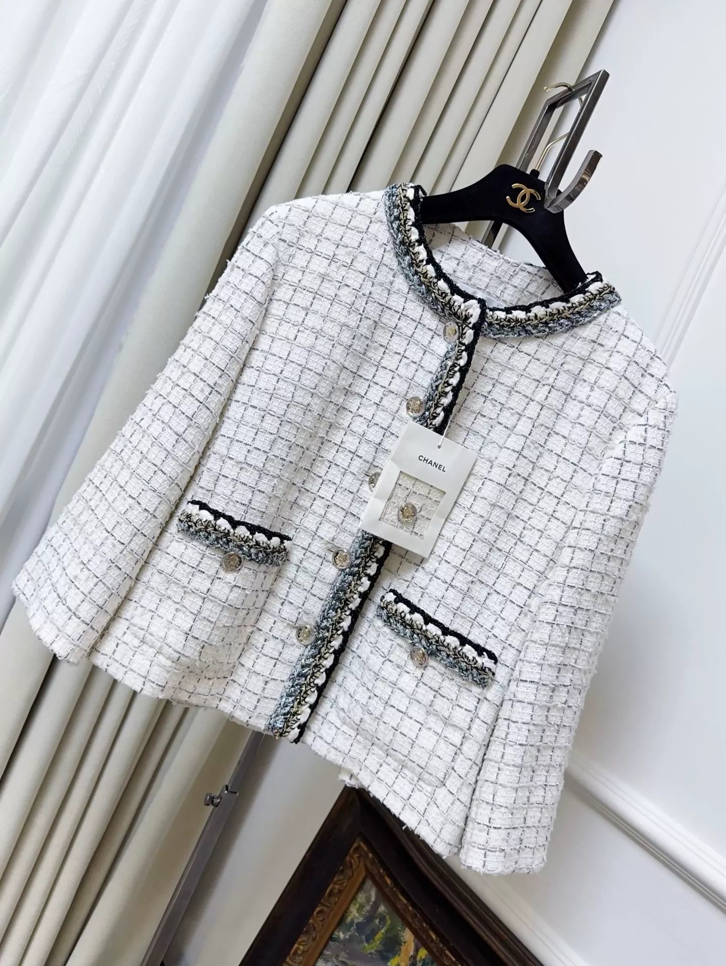 CHANELシャネル レースブルゾン ジャケット カーディガン2007年クルーズ シャネル(CHANEL)シャネル ブルゾン 衣料品 アウター レディース