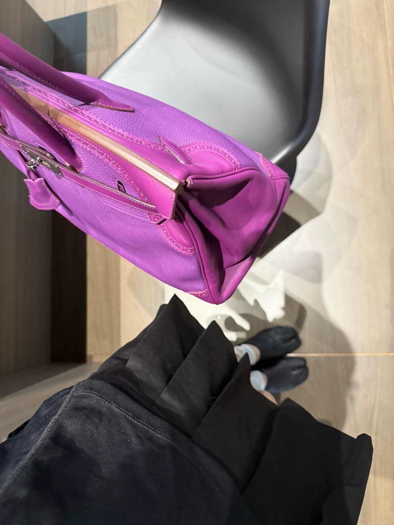 Hermes Birkin Lace 35 Anemone Violet palladium hardware
