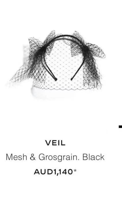 Chanel 19S Black Mesh veil