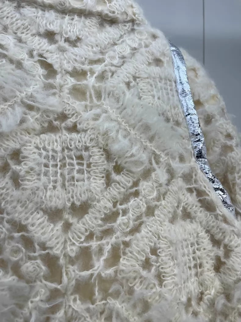 Chanel 17k beige tweed jacket