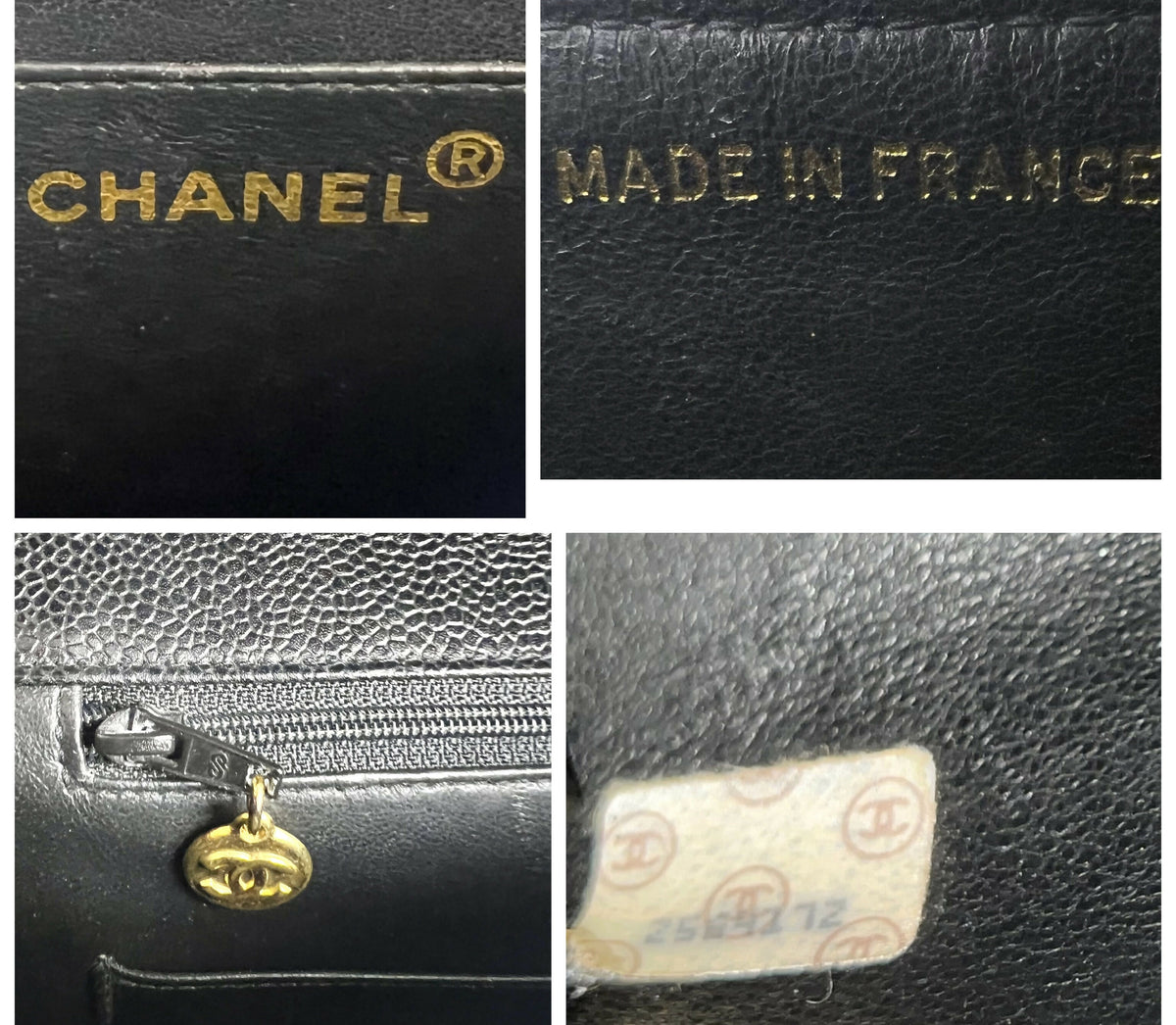 Chanel XL Jumbo Black Caviar Quilted Classic Briefcase Bag 24K Gold hardware
