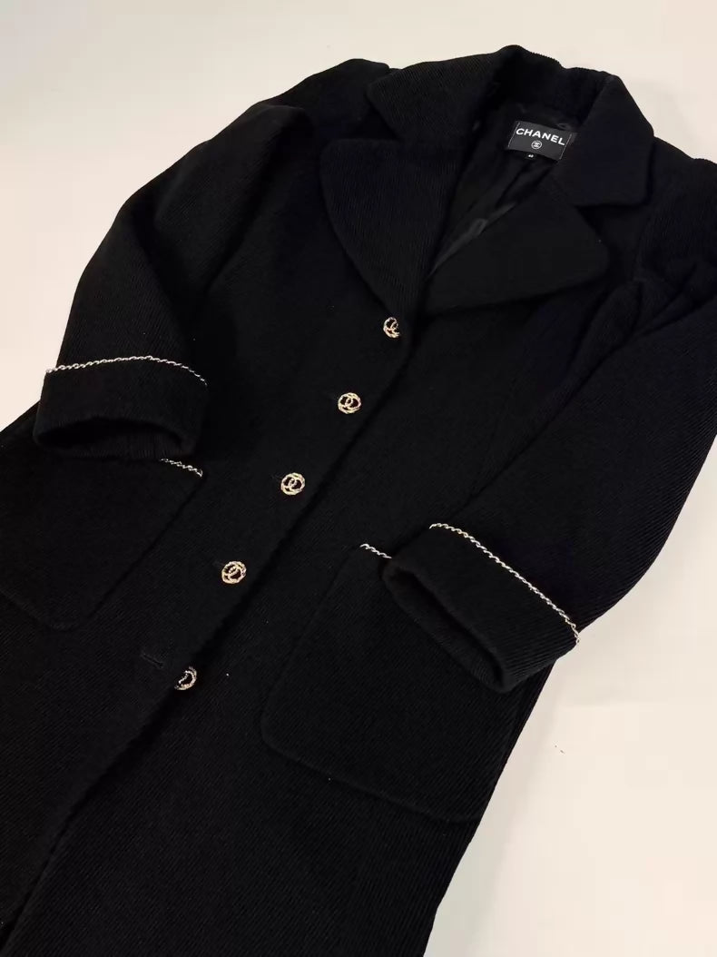Chanel 23B black Coat