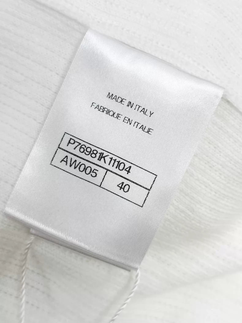 Chanel 20S White Knit Top