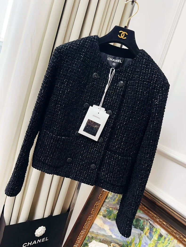 Chanel 22B Black Tweed Jacket – Wararni.com