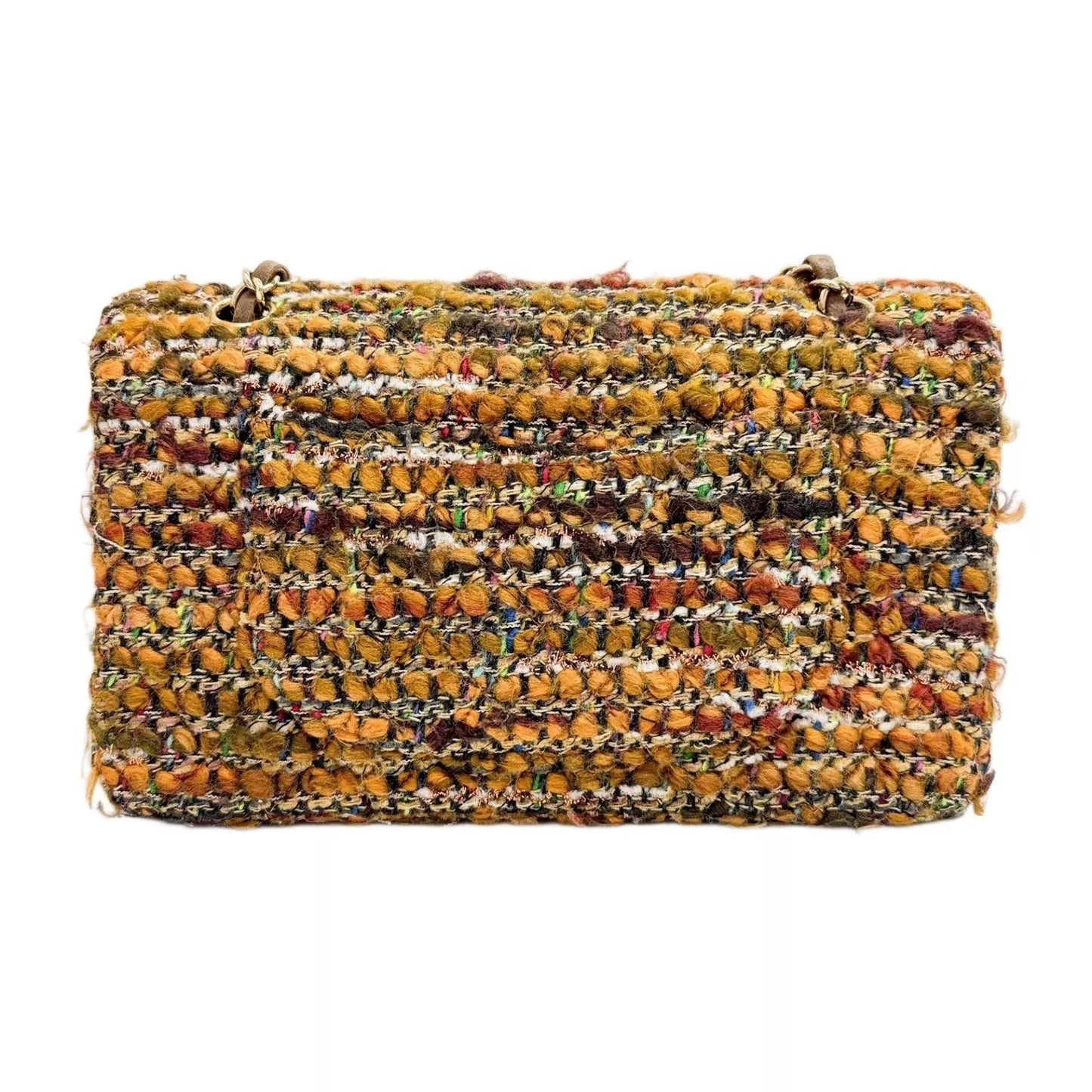 Chanel 03 Brown Tweed Chain Bag