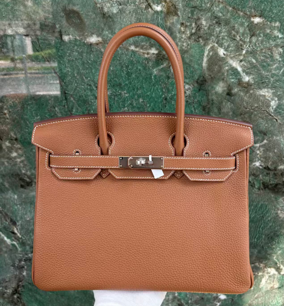 Hermes Birkin 30 gold Togo Palladium hardware
