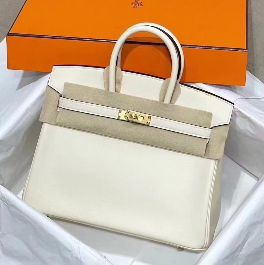 Hermes Birkin 25 Nata Swift Gold hardware