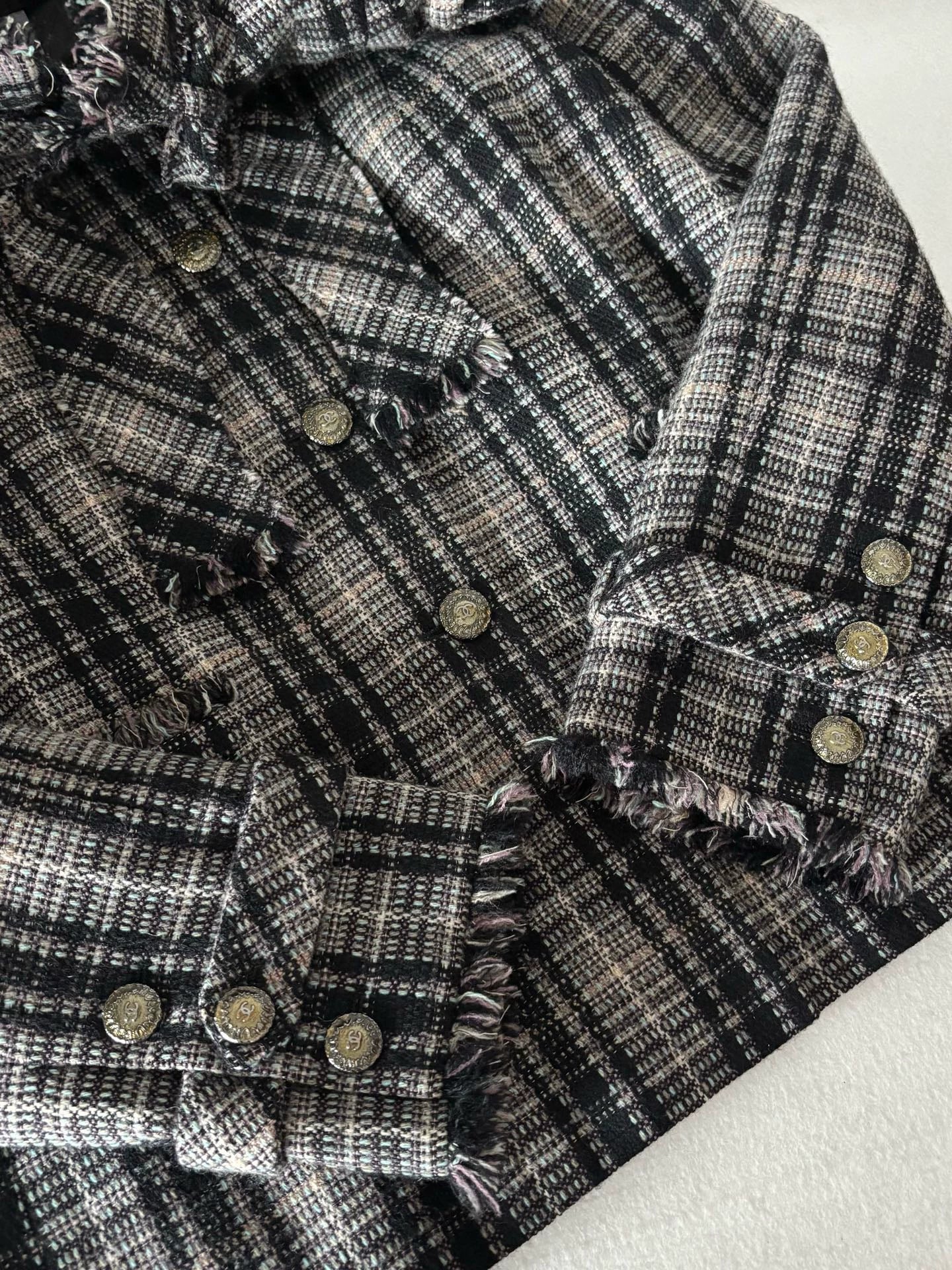 Chanel 05A Black Tweed Jacket