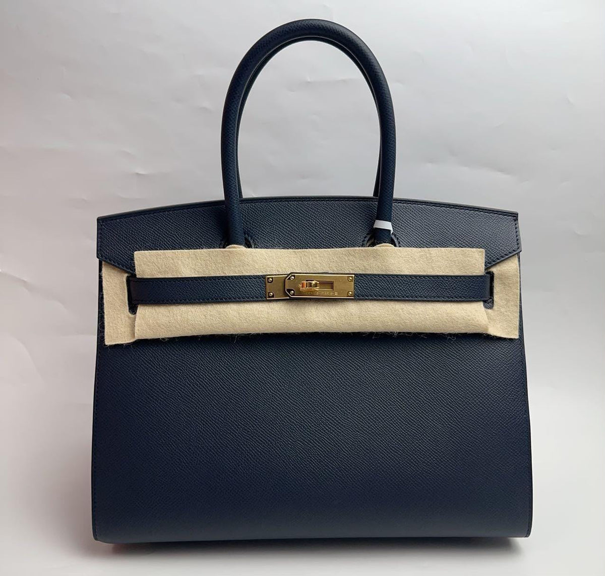 Hermes Birkin 30 Sellier Bleu Indigo Epsom Gold hardware