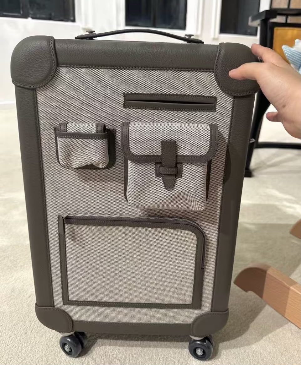 Hermes Cabin Luggage RMS Cargo Gris Etain / Ecru