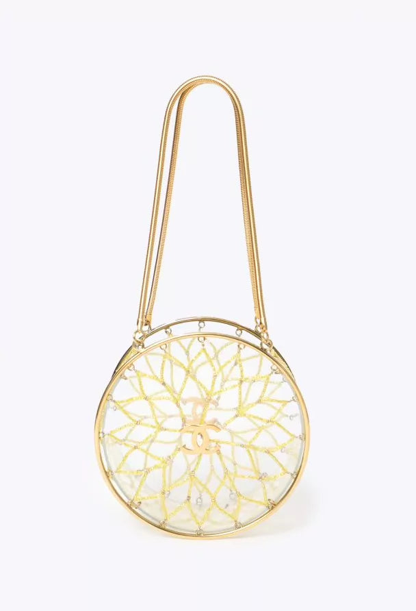 Chanel 97 Gold Beaded Shoulder Bag
