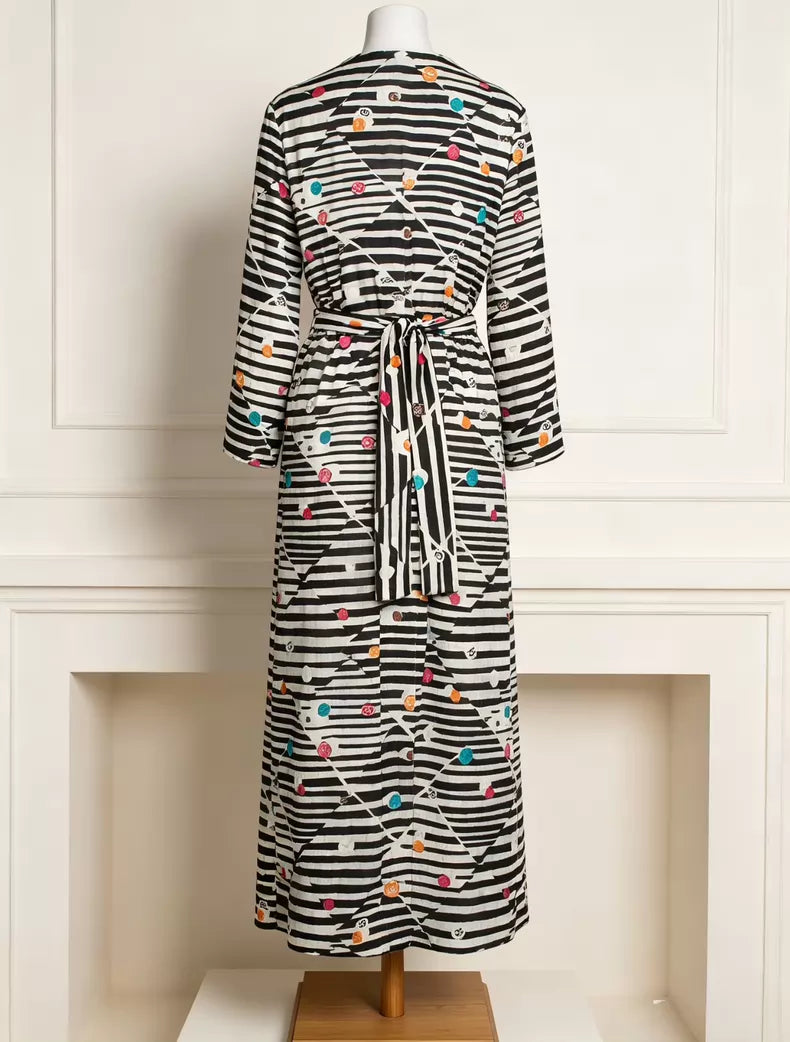 Chanel 24S zebra Polka Dot long top
