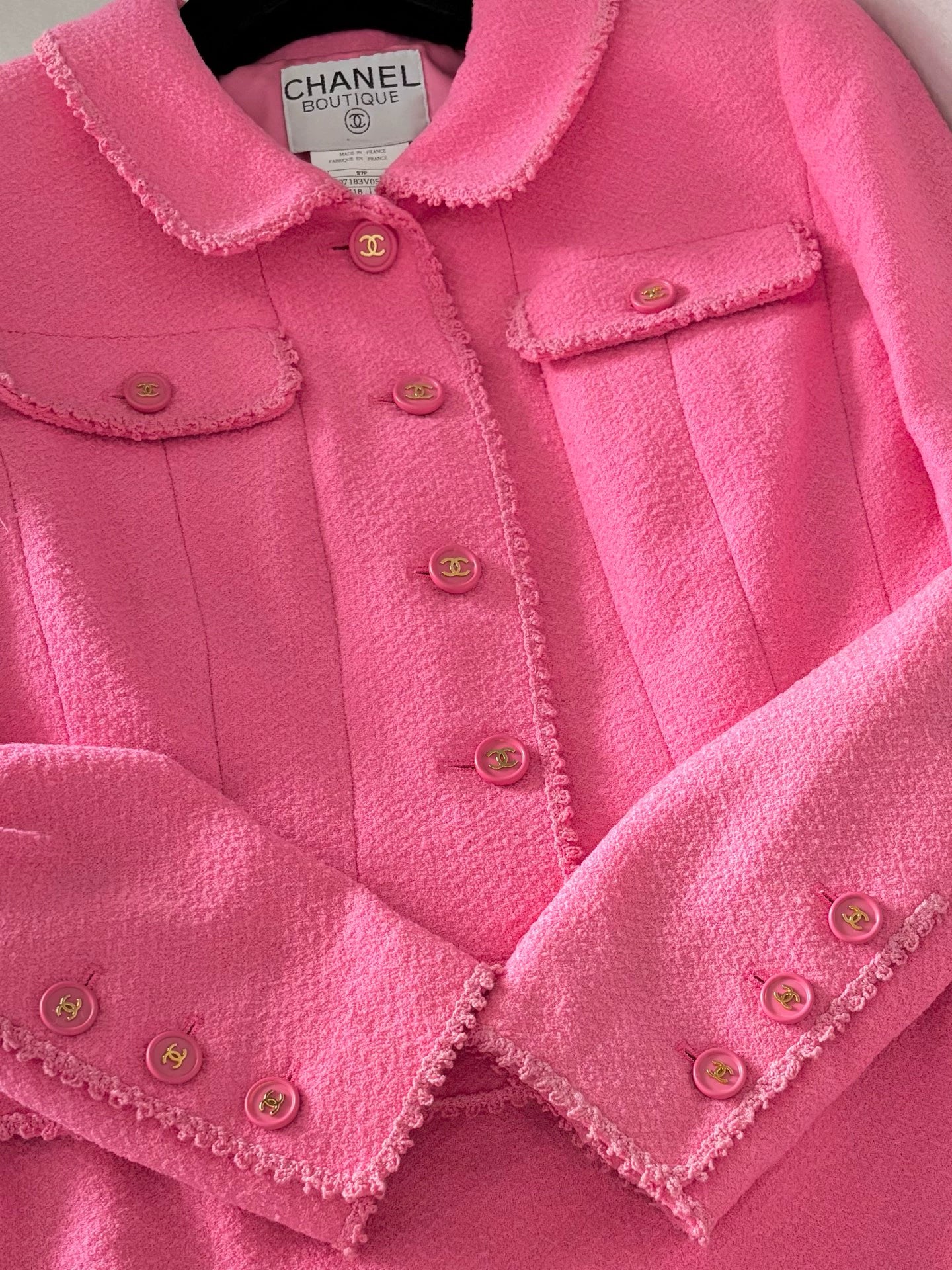 Chanel 97P Barbie Pink Suit