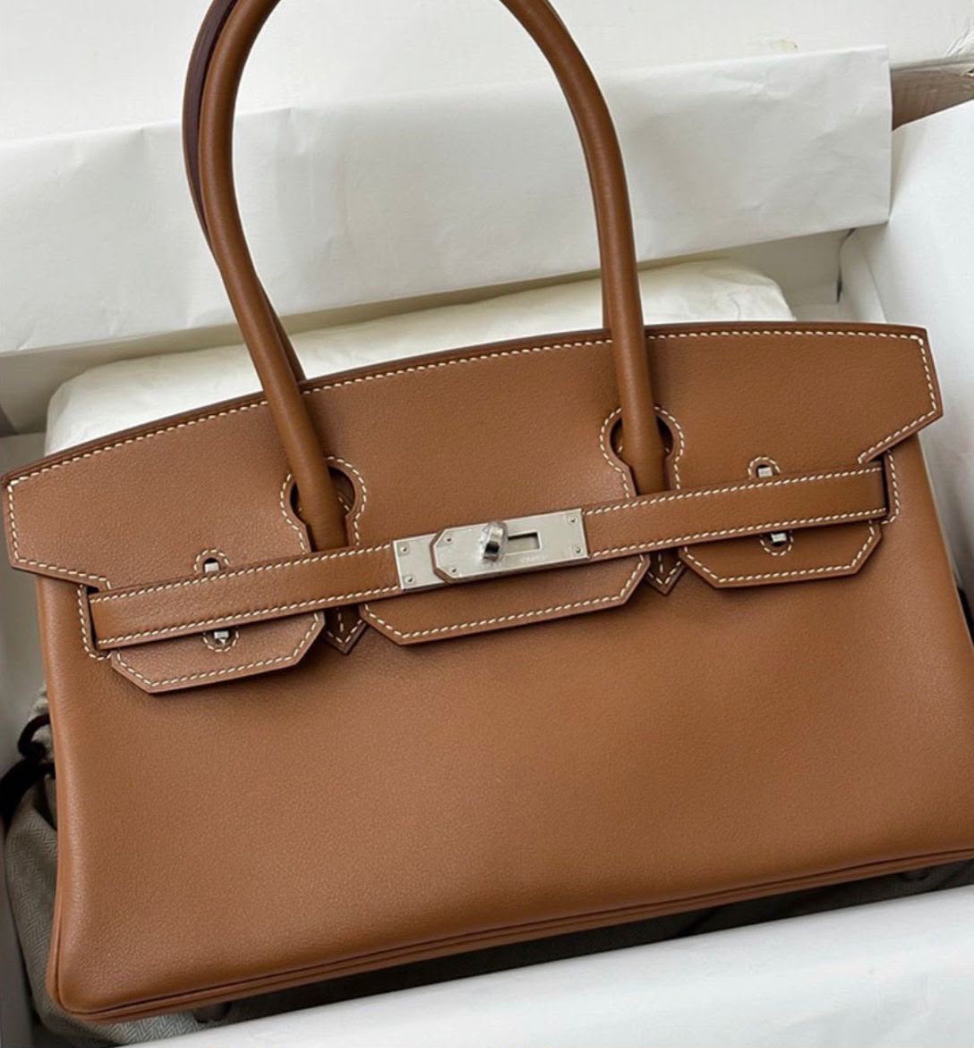 Hermes Birkin Shoulder 29 Gold Evercolor palladium hardware