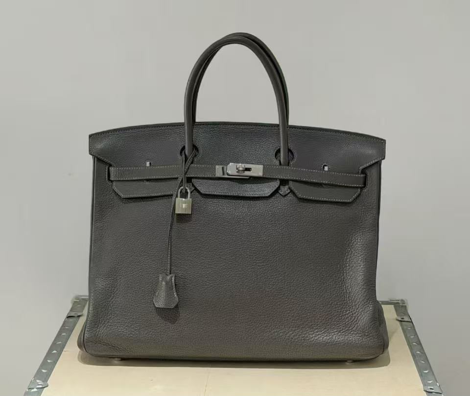 Hermes Birkin 40 graphite Togo palladium hardware