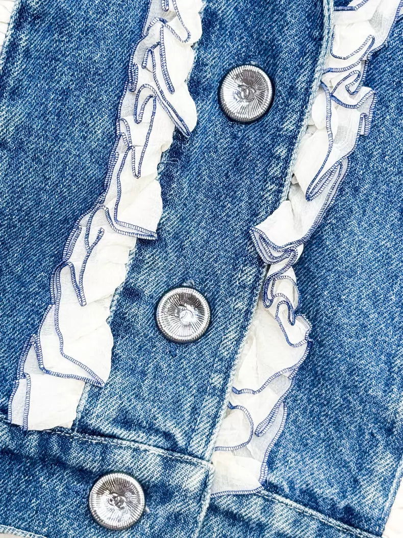 Chanel 20s denim jacket