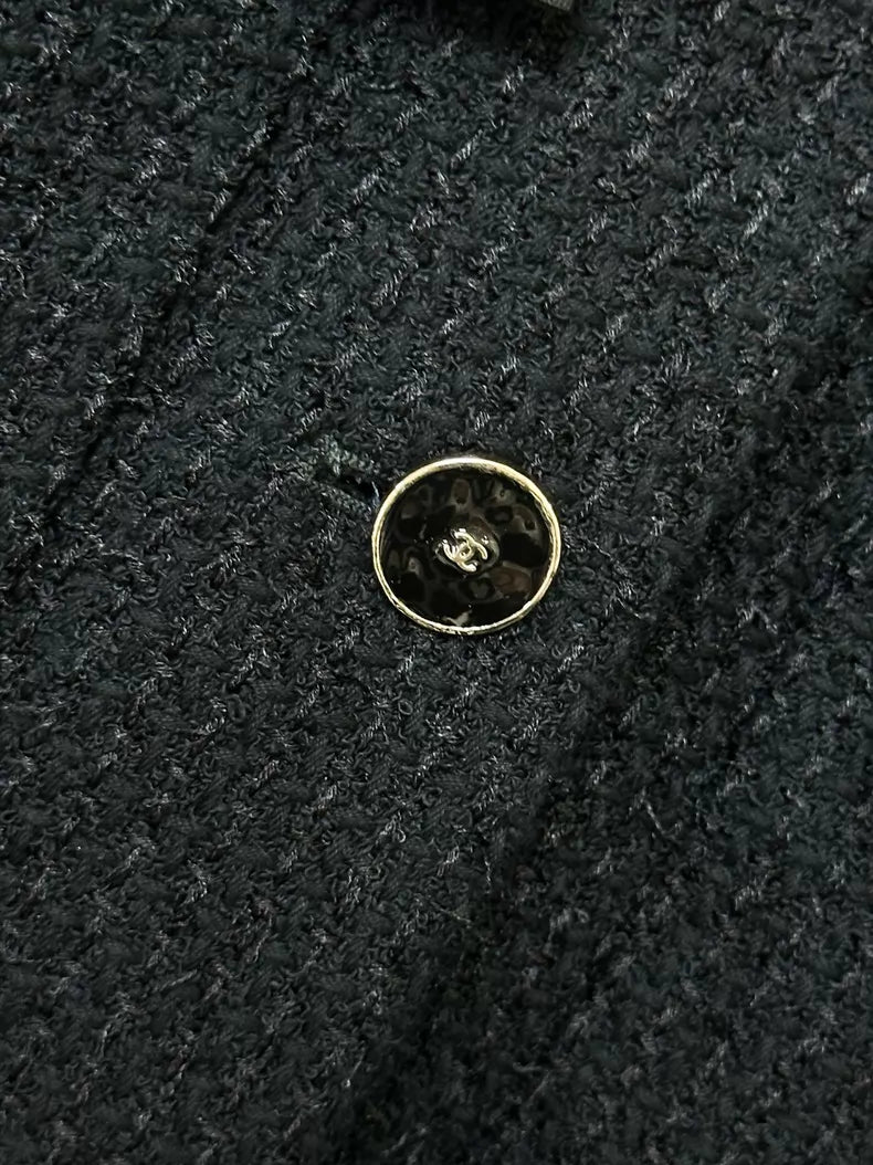 Chanel 26P black tweed jacket