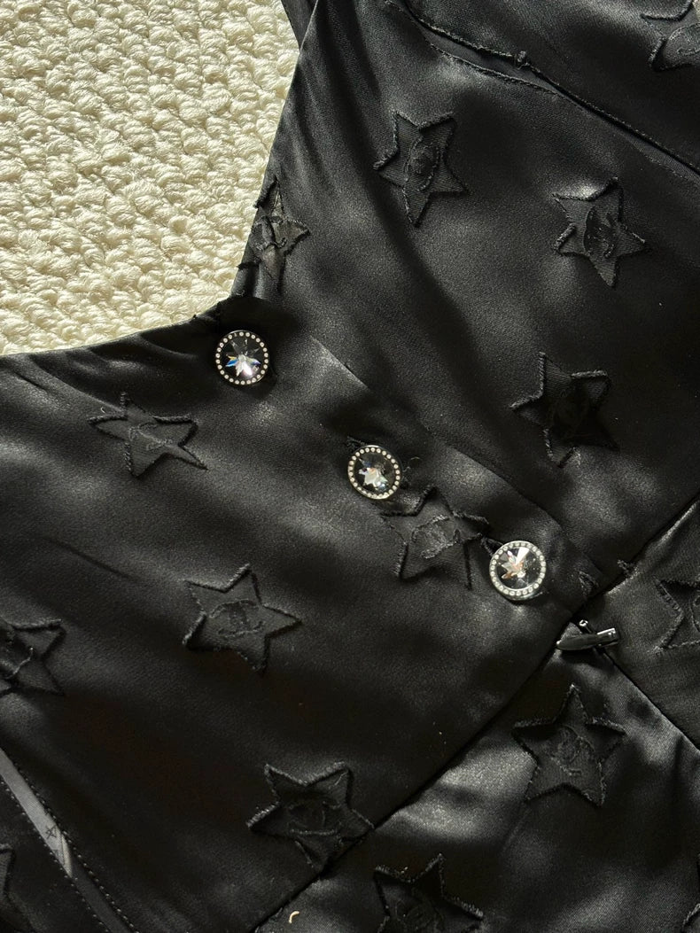 Chanel 24C Black Silk Dress