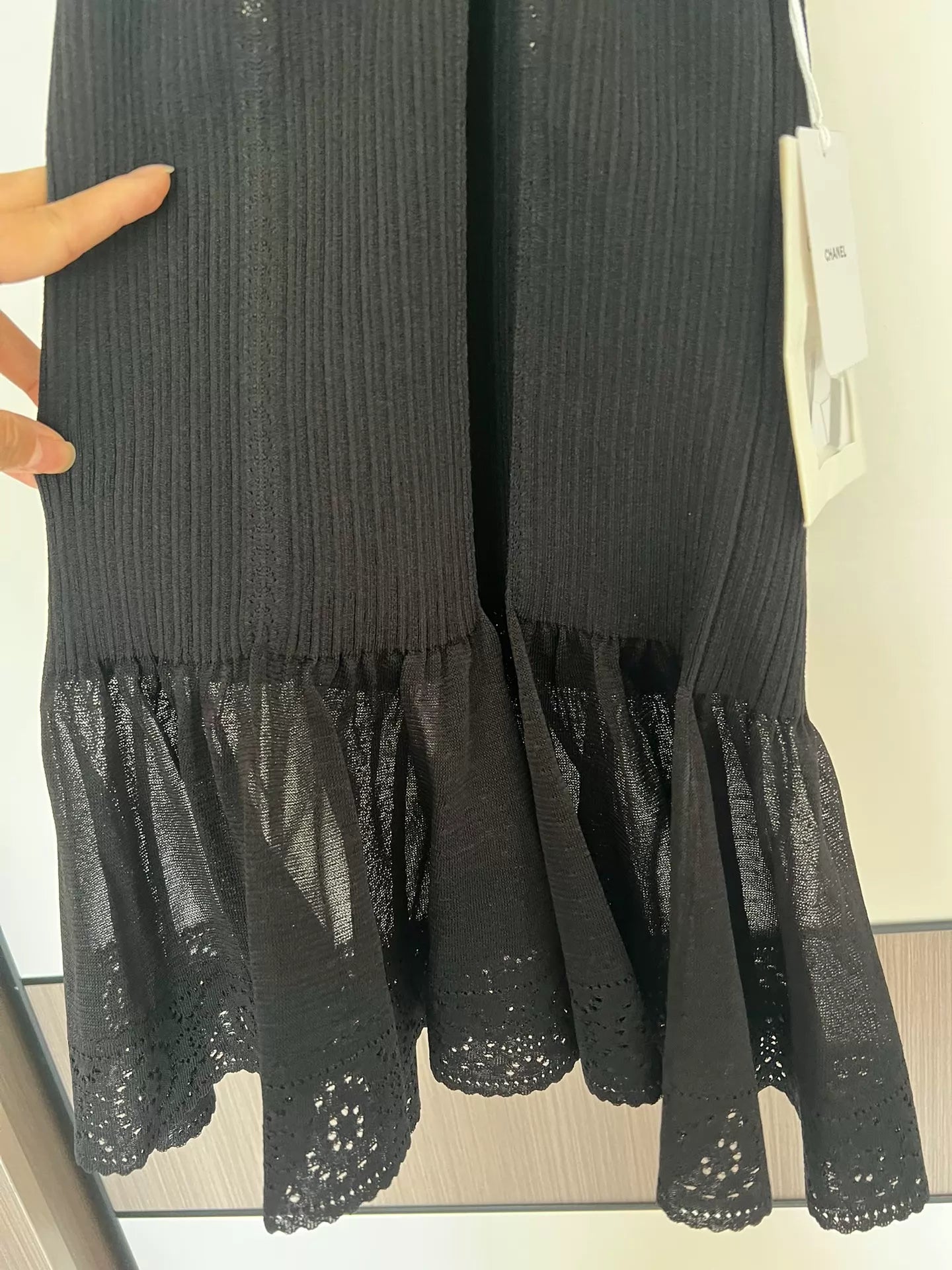 Chanel 26C black halter neck top