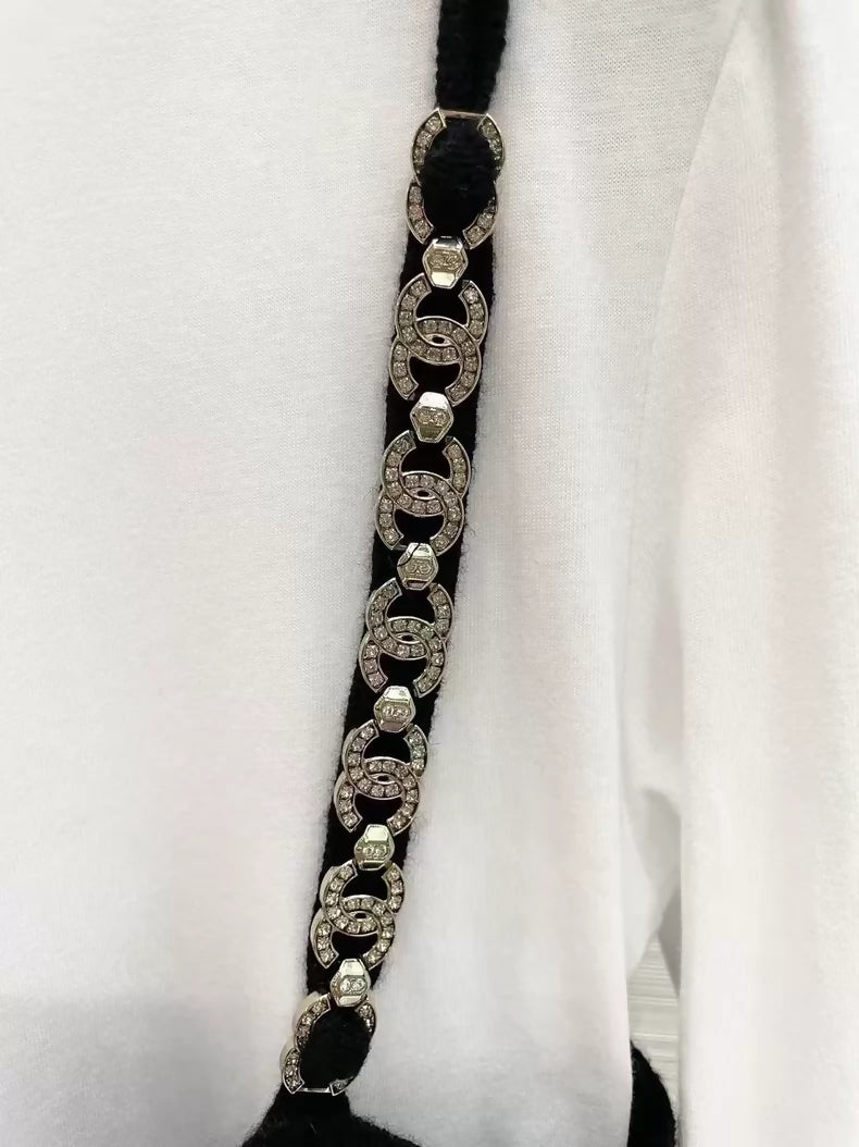 Chanel 22C black & white two-piece dress