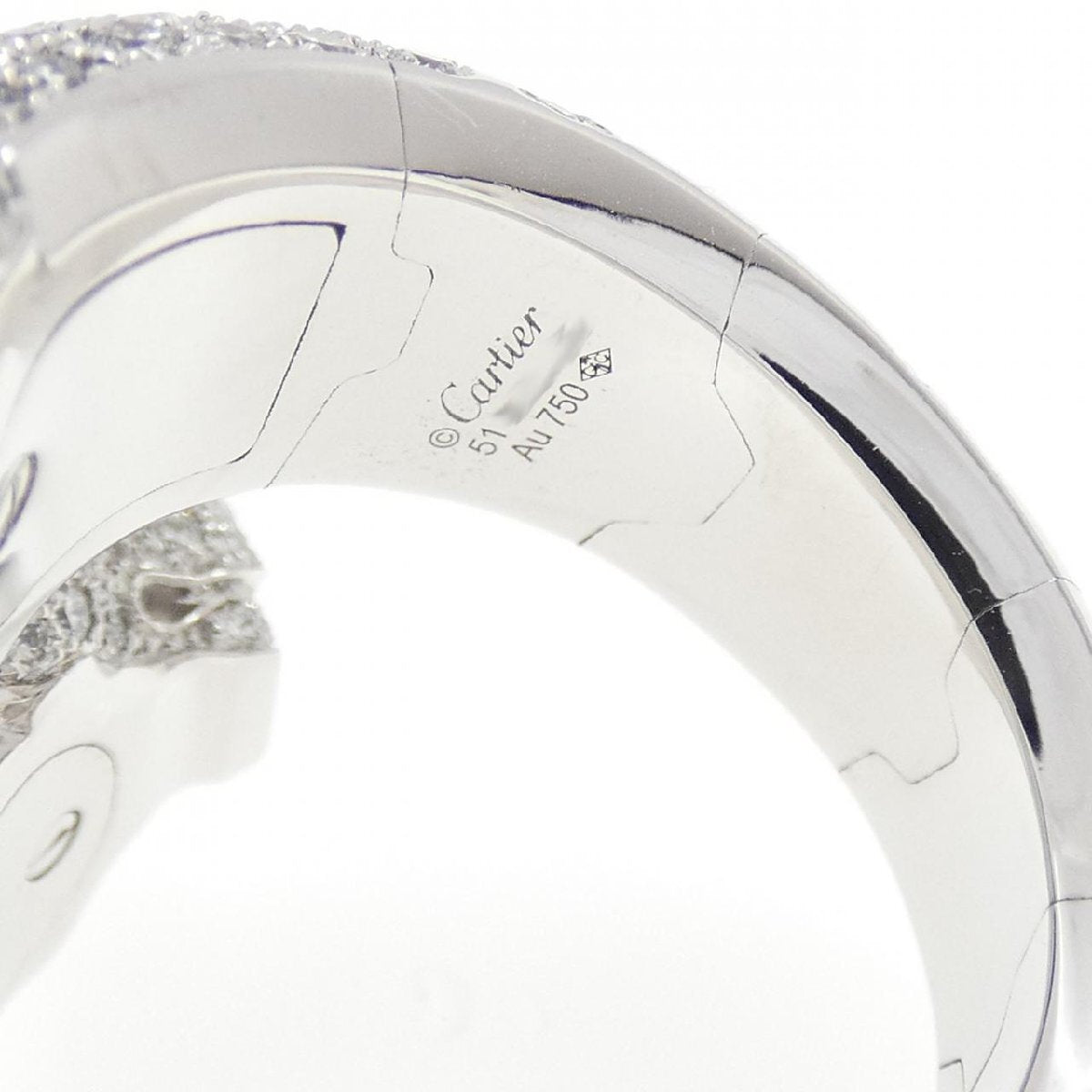 Panthère de Cartier ring, articulated, paved